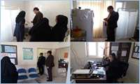 بازدید دکتر زینی وند از خانه بهداشت کبود گنبد 